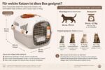SNOEKIE Katzen Transportbox mit Skylight-Dachfenster – 49,5 × 32 × 32,6 cm – Bild 2