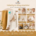 Bavella 2er Set Musselin Tücher 120x120cm – ÖKO-TEX zertifizierte Baumwolle für Babys – Bild 5