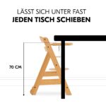 hauck Alpha Move Hochstuhl Newborn Set – 5in1 Mitwachsender Holzhochstuhl mit 2in1 Bouncer ab Geburt bis 90 kg – Bild 3