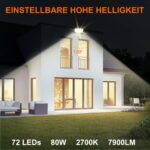 DUSKTEC 30W RGB LED Strahler Außen mit Bluetooth App – Smart Fluter für Garten & Terrasse – Bild 7
