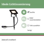 Paulmann Plug & Shine LED Gartenstrahler 6,8W IP65 – Warmweiss Fluter Schwarz – Bild 2