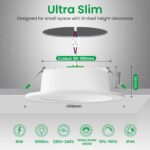 ALUSSO LED-Einbaustrahler 10W 1050lm 230V dimmbar – 3 Farbtemperaturen 6er Set – Bild 2