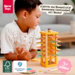 Nene Toys BeeFall Bienen-Geschicklichkeitsspiel – Holzturm mit 4 Spielvarianten für Kinder ab 3 Jahren – Bild 2