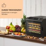 Klarstein Arizona Jerky Dörrautomat – 500W Dehydrator mit 6 Gittern & 35-70°C für Obst, Fleisch & Gemüse – Bild 2