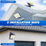 Pxwaxpy 204 LED Solarleuchte mit Bewegungsmelder – 120° Aussenwandleuchte mit separablem Panel – Bild 2