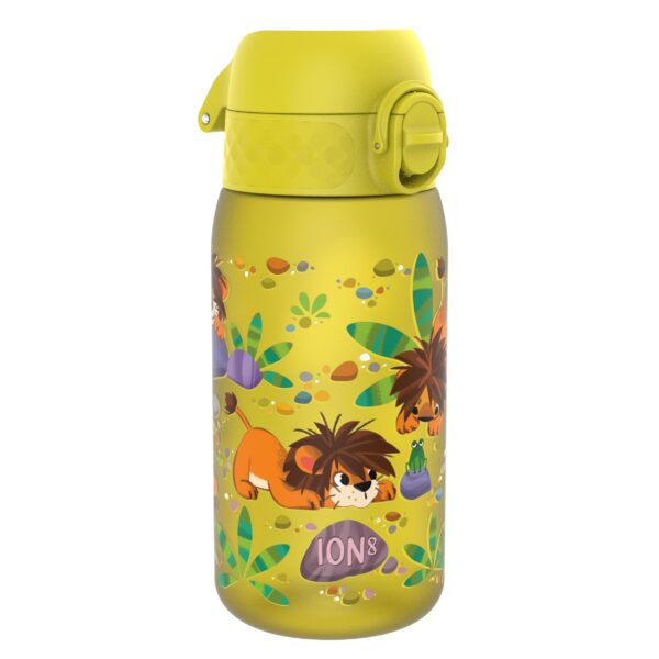 ion8 Kinder Trinkflasche 350ml – Auslaufsicher mit Einhandöffnung für sichere Hydration