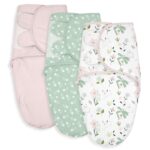 Soarwg Kids Pucksack 3er-Pack 0-3 Monate – Verstellbar, 100% Baumwolle, Oeko-Tex