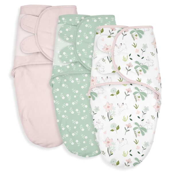 Soarwg Kids Pucksack 3er-Pack 0-3 Monate – Verstellbar, 100% Baumwolle, Oeko-Tex
