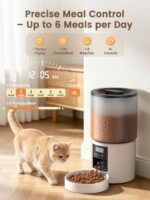 PETVION Futterautomat Katze 4L – Programmierbar bis 6 Mahlzeiten mit Portionskontrolle – Bild 2