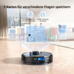Lubluelu SL60D Saugroboter mit Wischfunktion – 4500Pa Lasernavigation für Tierhaare & Teppiche – Bild 5
