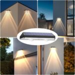 Liyade Solar-Wandleuchten 6er Set mit 3 Lichtmodi – Intelligente Aussenbeleuchtung für Garten & Terrasse – Bild 7