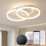 Amdelne Smart Deckenlampe 50cm LED – Sprachsteuerung mit Alexa & App-Kontrolle
