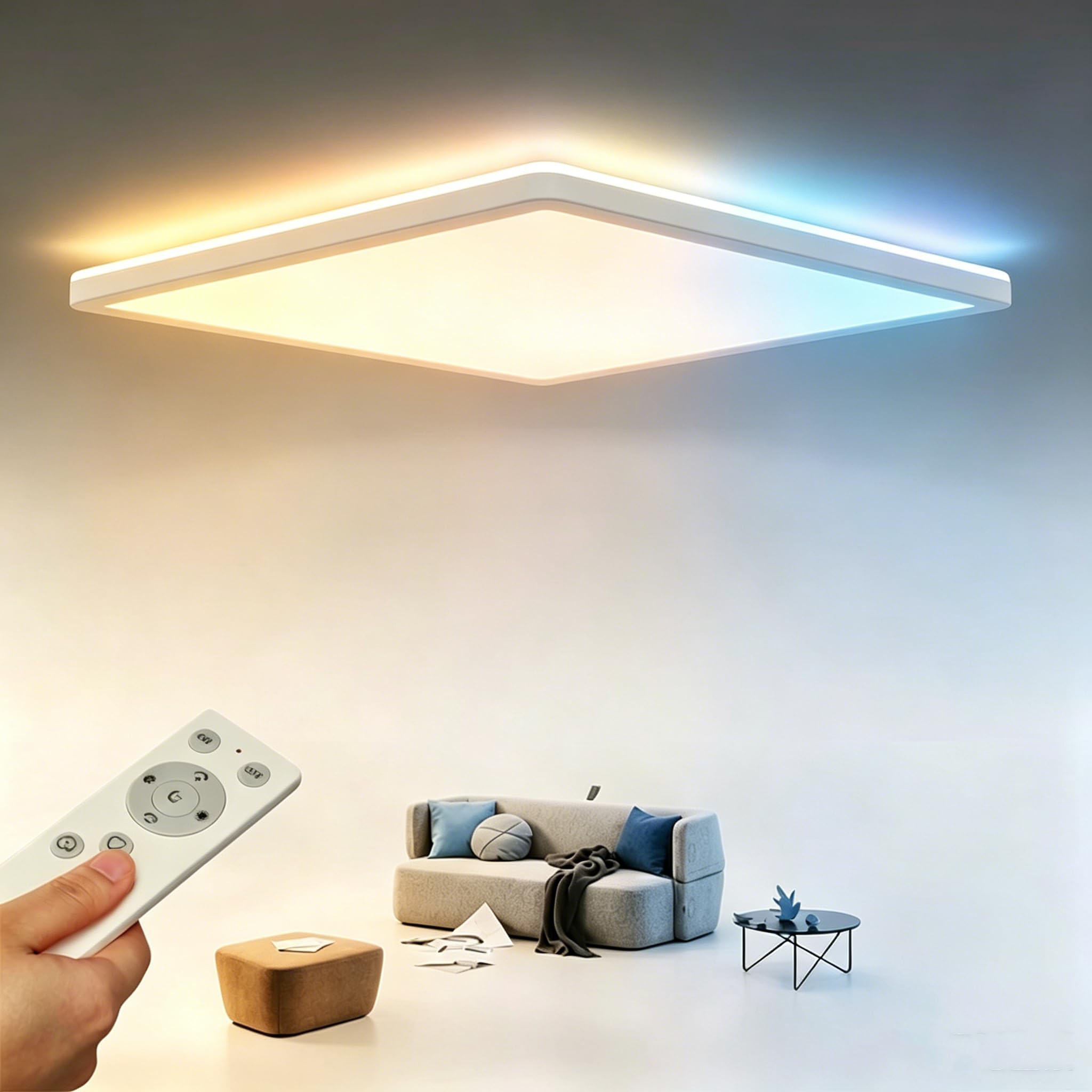 Epochglo LED Deckenleuchte 24W Dimmbar mit Fernbedienung – 2400 lm für alle Räume