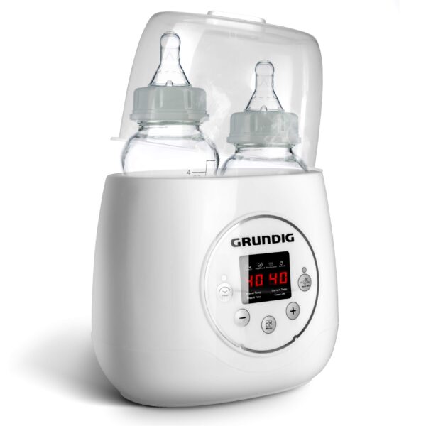 Grundig 3in1 Flaschenwärmer – Anti-Bauchweh-Automatik mit integriertem Sterilisator