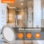 YindaLux LED Einbaustrahler 3er Set 230V – 3W 300LM 4000K IP44 Neutralweiss – Bild 6