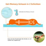 Amazon Basics Gel-Memoryschaum Hundebett 89x56cm – Orthopädisches Hundekissen mit Kühleffekt – Bild 4