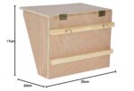 Kerbl Pet Heuraufe mit Sitzbrett 25x17x20cm – Futterstation für Kaninchen & Kleintiere – Bild 6