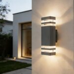 YOVGQOLV Up-Down Außenwandleuchte IP54 – Anthrazit Wandlampe mit 2×5W GU10 LED – Bild 7