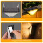 Beuaati Solar Treppenleuchte 24 LED – 6er Pack IP65 Aussenlicht für Garten & Terrasse – Bild 6