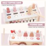Joyreal 4-in-1 Montessori Holzspielzeug ab 1 Jahr – Hammerspiel, Xylophon & Motorikspielzeug – Bild 4