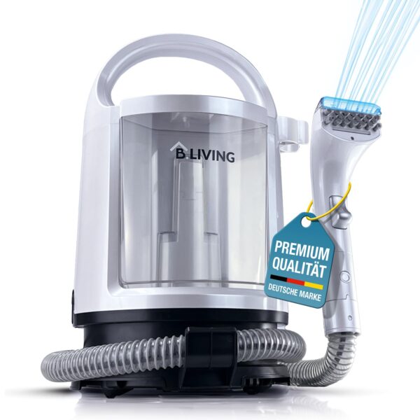 B.LIVING Nasssauger 400 W – Polsterreiniger für Sofas, Teppiche & Autositze mit Doppeltank