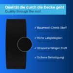 REV Deckenleuchte 30cm mit Baumwoll-Stoffschirm – Modernes Design für Schlafzimmer & Wohnzimmer – Bild 4