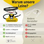 Hundefreund Joggingleine mit Bauchgurt Schwarz – Freihandleine für Hunde bis 70 kg – Bild 7