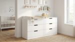 Shefa Kids Wickelaufsatz 800 – Universeller Wickeltisch für IKEA MALM, HEMNES & NORDLI – Bild 6