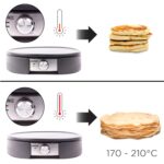 Duronic PM152 Crêpes Maker XXL – 37 cm Profi-Crepesmaker mit abnehmbarer Platte & Zubehör – Bild 4