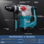 ENEACRO SDS-Plus Abbruchhammer 1500W mit 7 Joule – Profi-Bohrhammer 32 mm für Beton – Bild 3