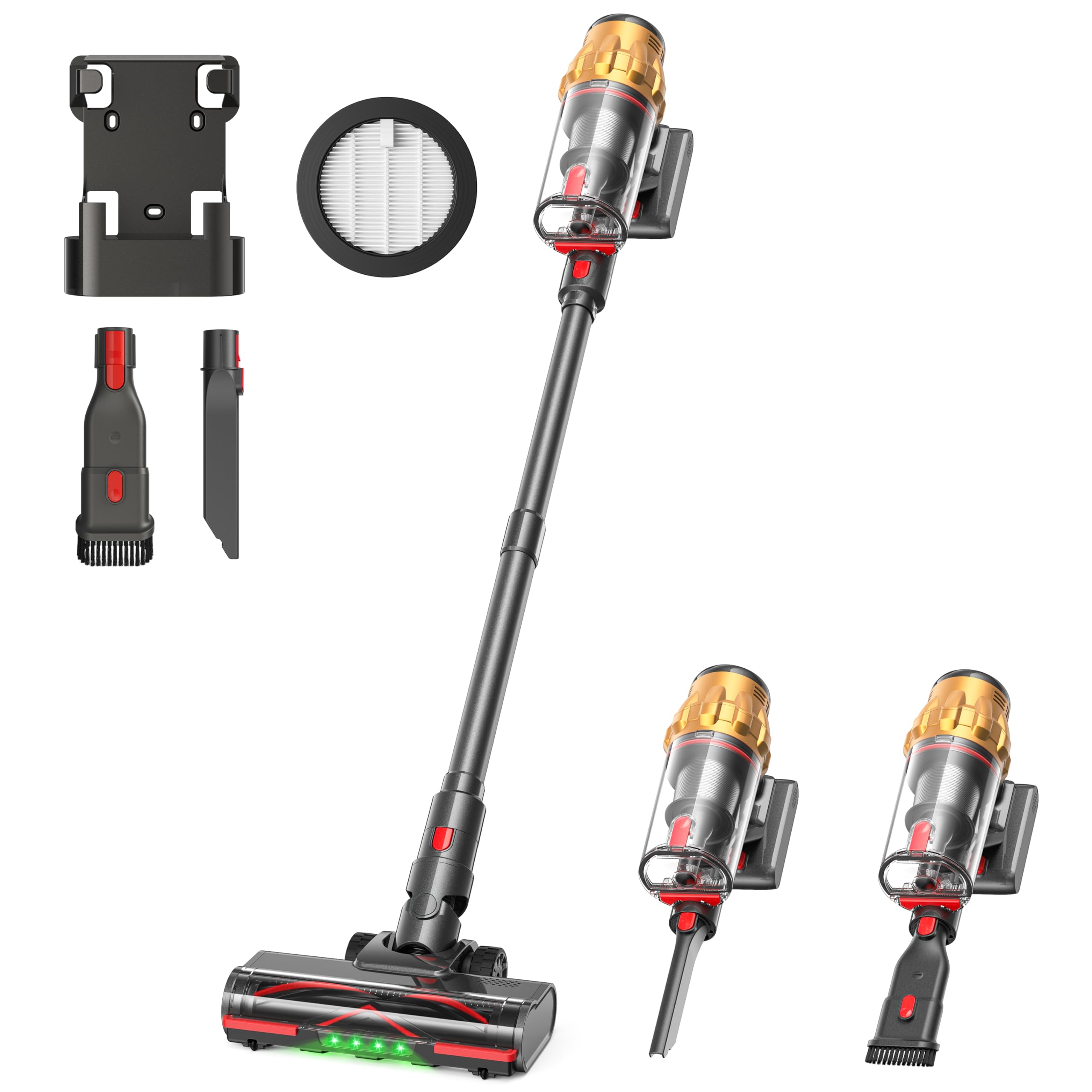 Lubluelu Akkustaubsauger 50kPa – Kabellos mit 50 Min Laufzeit & Smart Display