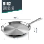 LACOR Foodie Crêpe-Maker 28 cm – Edelstahl 18/10 mit Antihaftbeschichtung – Bild 2