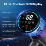 Circlio Akku Staubsauger 600W 58000Pa – Kabellos mit Smart Display & Ladestation – Bild 5