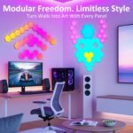 Kangtaixin Hexagon LED Gaming Wandleuchte – 8er Set RGB Panels mit App & Musik-Sync – Bild 8