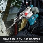 ENEACRO 4001WP SDS-MAX Bohrhammer 1500W – 12 Joule Abbruchhammer mit 3 Funktionen – Bild 2