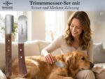 2-teiliges Trimmmesser Set für Hunde & Katzen – Edelstahl mit feiner & mittlerer Zahnung – Bild 7