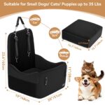 Petsfit Hundeautositz bis 15 kg – Memory Foam Booster mit Sicherheitsgurt für kleine Hunde – Bild 6