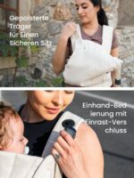 GROWNSY Babytrage 3-20 kg – Ergonomische Kindertrage mit M-Position & Schnellverschluss – Bild 3