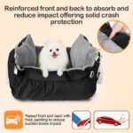 SIVEIS Hundeautositz für Hunde bis 15 kg – Sicherer Autositz mit Sicherheitsleine & waschbarem Bezug – Bild 6
