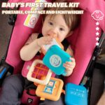 weirtoya Motorikwürfel 8-in-1 – Montessori Spielzeug ab 1 Jahr für unterwegs – Bild 3