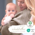 DIKOS Babydecke 75x100 cm Bio-Baumwolle – Kuscheldecke für Neugeborene mit GOTS & OEKO-TEX – Bild 3