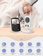 GHB Video Babyphone 2,4 GHz mit Infrarot-Nachtsicht – 300m Reichweite & Gegensprechfunktion – Bild 3