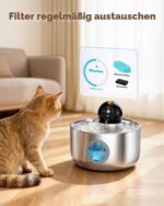 NOBXBON Katzenbrunnen Filter-Set: 12er Pack mit Kohle- & Schaumfilter – 3 Monate – Bild 2
