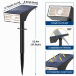 WENATY 4er Set Solarstrahler mit 56 LED – IP65 Gartenleuchten warmweiss für Aussen – Bild 2