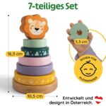 Merle Toys® Holz Stapelturm Löwe ab 1 Jahr – Montessori Lernspielzeug mit FSC-Holz – Bild 9