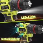 VOERJIA 16.8V Akkuschrauber mit 50 Nm & 2 Akkus – Bohrmaschine 3-in-1 für Heimwerker – Bild 7