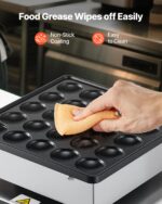 VEVOR Mini-Pfannkuchenmacher 25er – Elektrisches Waffeleisen mit Antihaftbeschichtung für Zuhause & Gastronomie – Bild 6