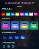DoXtreme Solar-Poolleuchte schwimmend – IP68 RGB-LED mit 42 Modi & Fernbedienung – Bild 3
