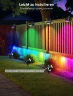 APPECK Gartenstrahler 8er Set WiFi Smart RGBW LED – Intelligente Außenbeleuchtung IP65 – Bild 4