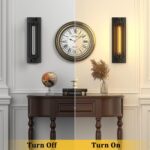 FRIDEKO HOME 3er Set Industrial Wandlampe 45 cm – Vintage Steampunk Leuchte für Wohnraum – Bild 2